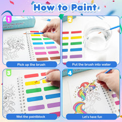 Elover mini-size coloring books 6.3x4.3 inches fit small hands.