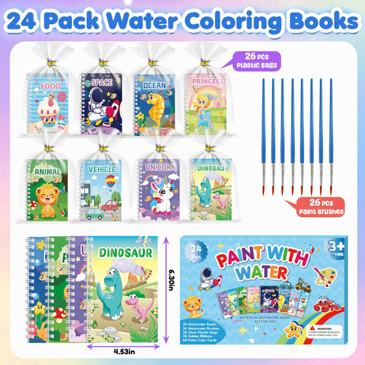 Elover kids coloring-book pages closeup with large blocks for easy water painting.