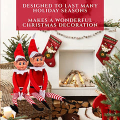 Elves Behavin' Badly elf bends to perch on fans or cabinets.