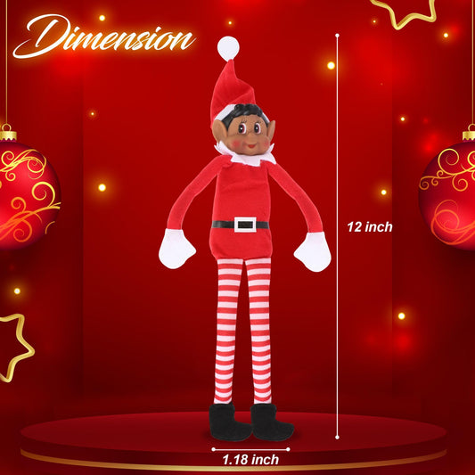 Elves Behavin' Badly bendable elf with movable arms and legs for versatile decorating.