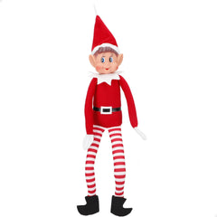 Elves Behavin' Badly plush elf with movable limbs for dynamic poses.