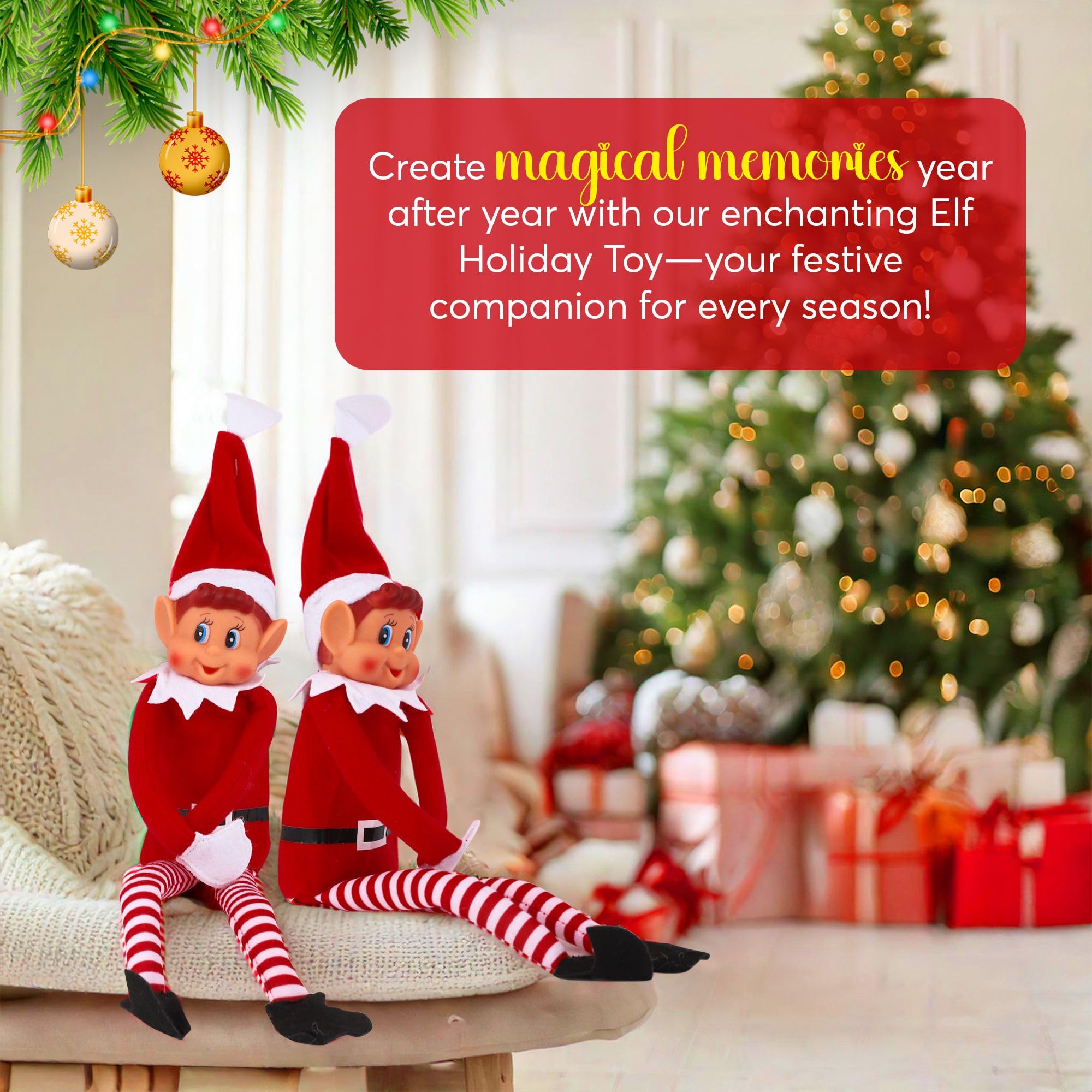 Elves Behavin' Badly elf makes a charming stocking stuffer.