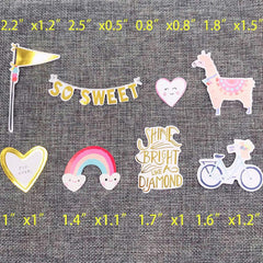 Elwish love theme stickers with adorable designs for scrapbooks and diaries