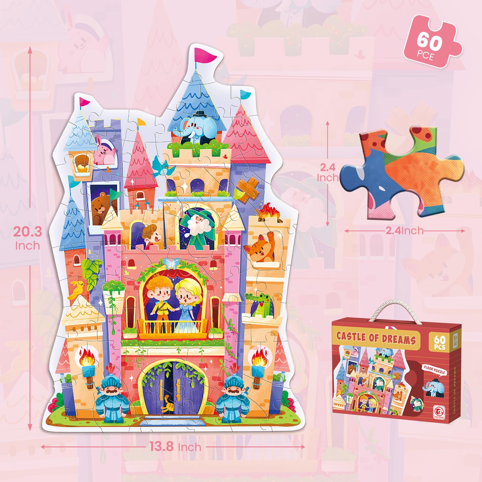 ELX castle puzzle pieces interlock smoothly for durable, satisfying assembly