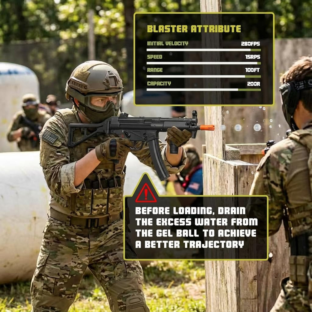 EMERBU MP5K high-speed motor inside enables fast, responsive firing