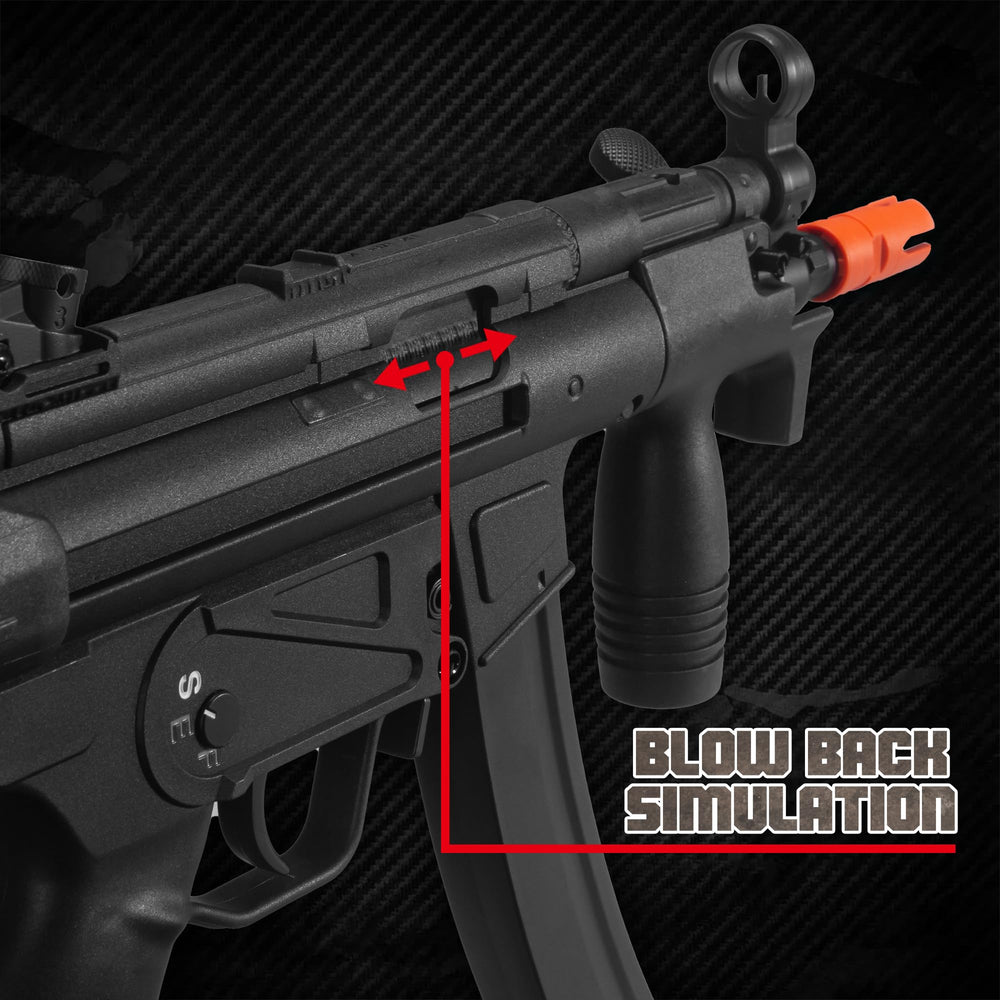 EMERBU MP5K metal gearset closeup for smooth operation