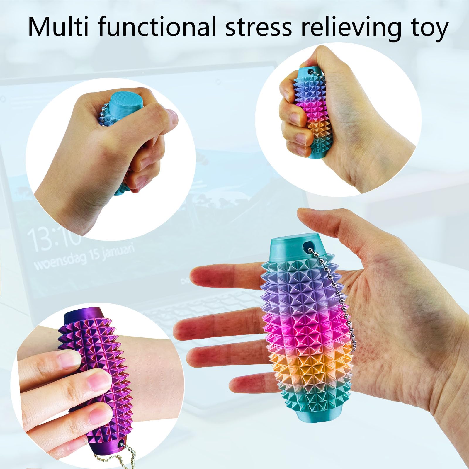 emeqzoa Pain Stim Fidget pocket cube boosts tactile feedback at work.
