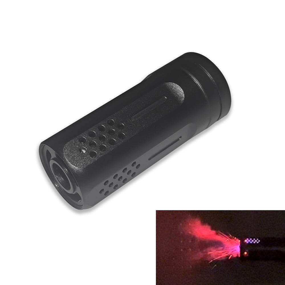 Emerbu Metal Simulated Spitfire Blaster with seven color LEDs enhances night play.