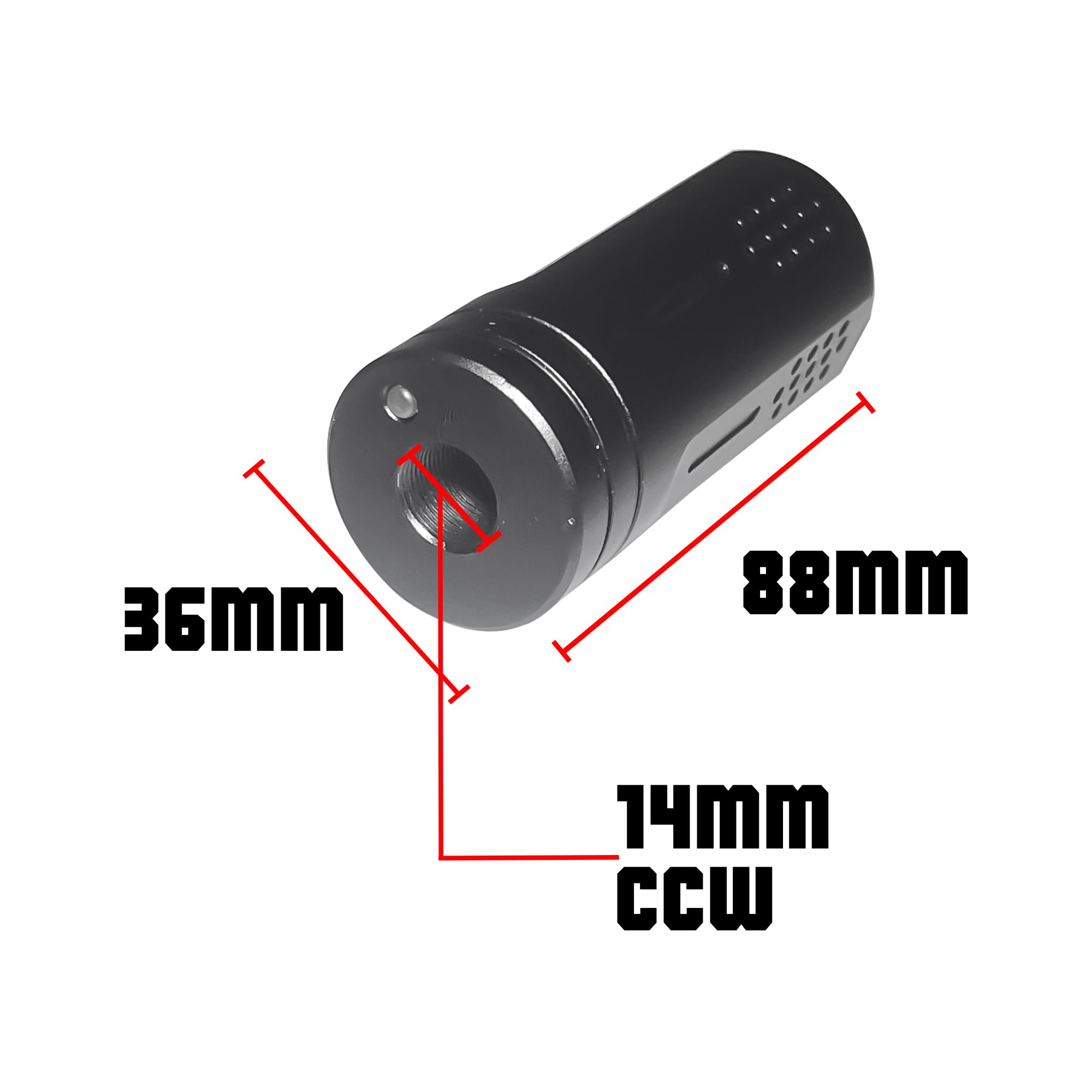 Emerbu blaster's UV-LED glow and nine high-power flashes for dynamic displays.