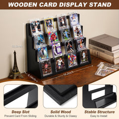Emfogo display stand deep slots safeguard card placement