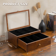 Emfogo large-capacity box stores 400+ top loaders and more without crowding