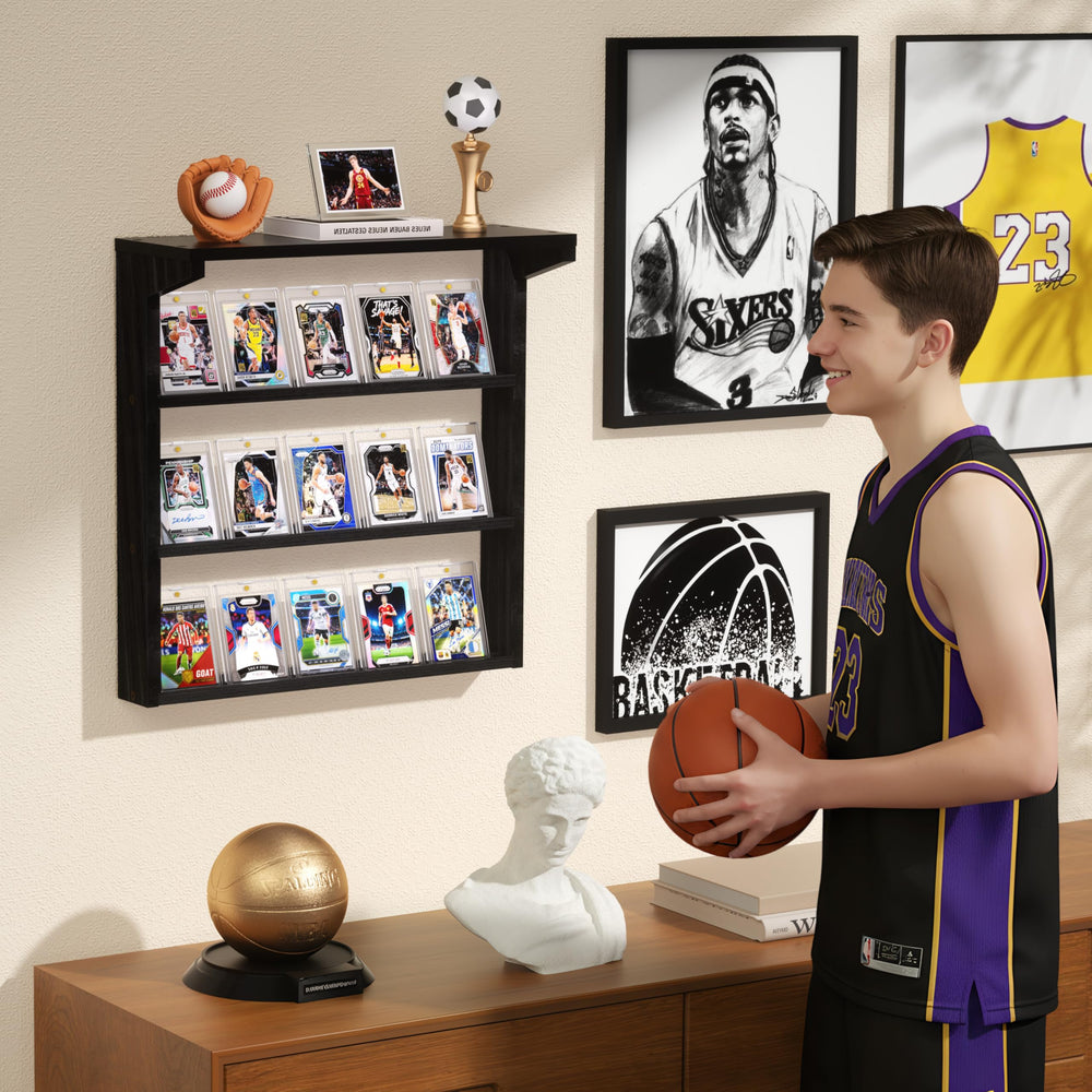 Emfogo display area layout demonstrates three-tier organization for collectors