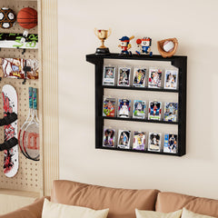 Emfogo top shelf holds signed collectibles for display
