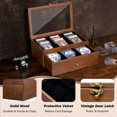 Emfogo two-row layout helps sort different card types efficiently at a glance