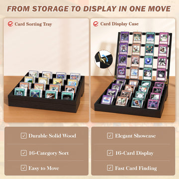 Accommodates unsleeved cards, top loaders, and magnetic holders