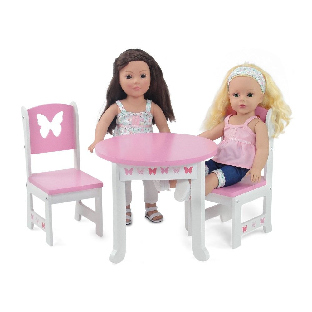 Emily Rose 18-inch doll dining table for imaginative meals and play