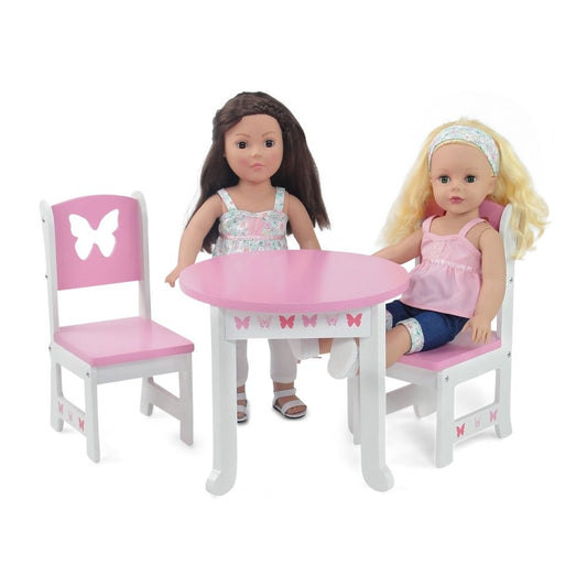 Emily Rose 18-inch doll dining table for imaginative meals and play