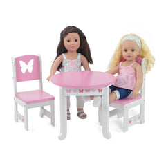 Emily Rose 18-inch doll dining table for imaginative meals and play