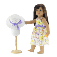 Emily Rose 18-inch doll floral chiffon sundress ready for sunny play