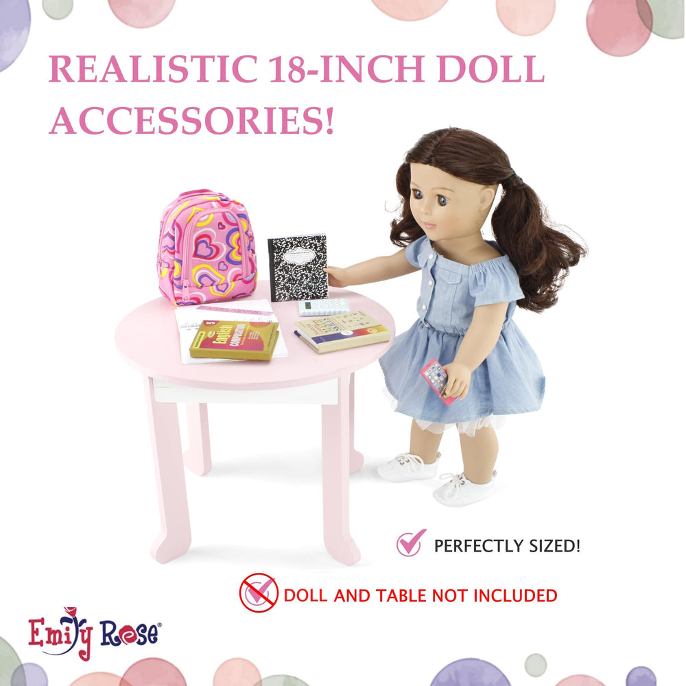 Emily Rose English book for 18-inch dolls, supports reading-themed role play and storytelling.