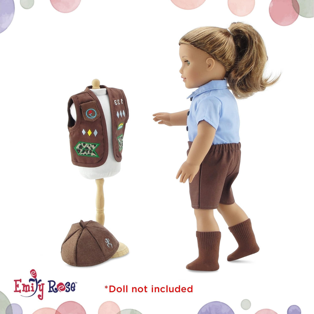 Emily Rose 18-inch doll brown hat for finishing touches and display