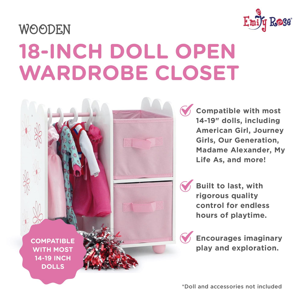 Emily Rose fabric storage bins keep shoes and accessories organized