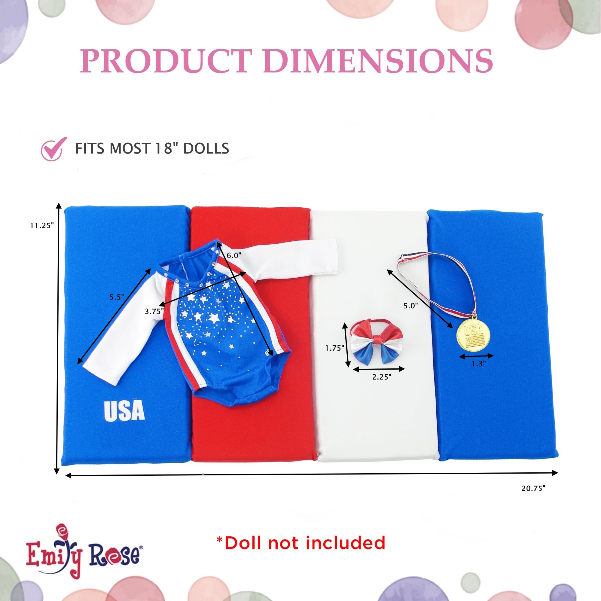 Emily Rose reusable face stickers for child and doll play
