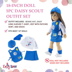 Emily Rose trefoil beanie cap completes the licensed look for dolls.