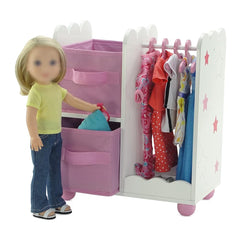 Emily Rose wardrobe dimensions 15.1 by 13 by 7.5 inches.