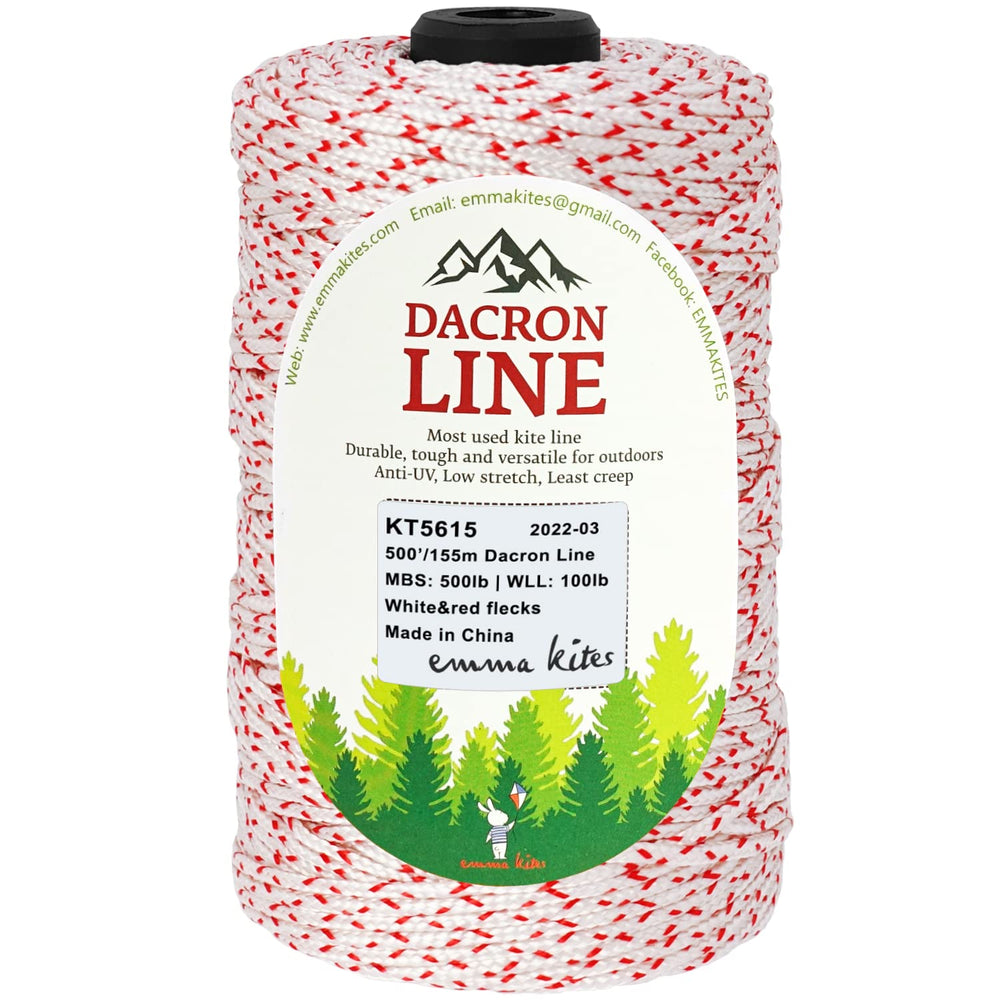 Emma Kites 500lb braided kite line on a spool for durable flights