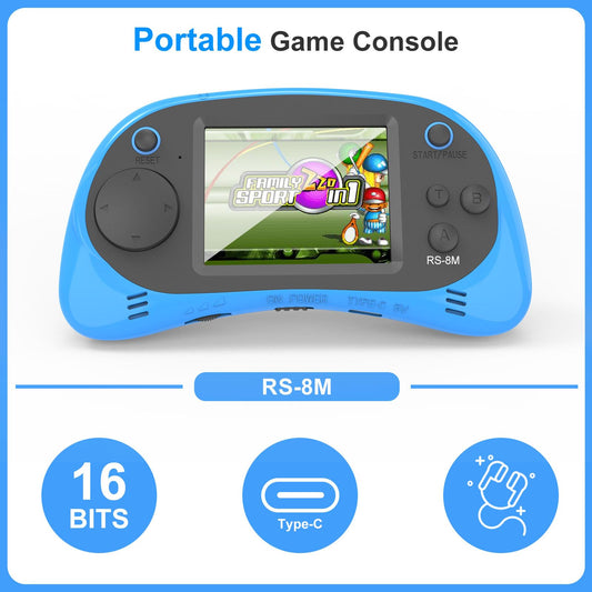 E-MODS GAMING handheld side view shows slim travel-friendly profile.