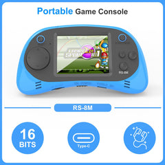 E-MODS GAMING handheld side view shows slim travel-friendly profile.