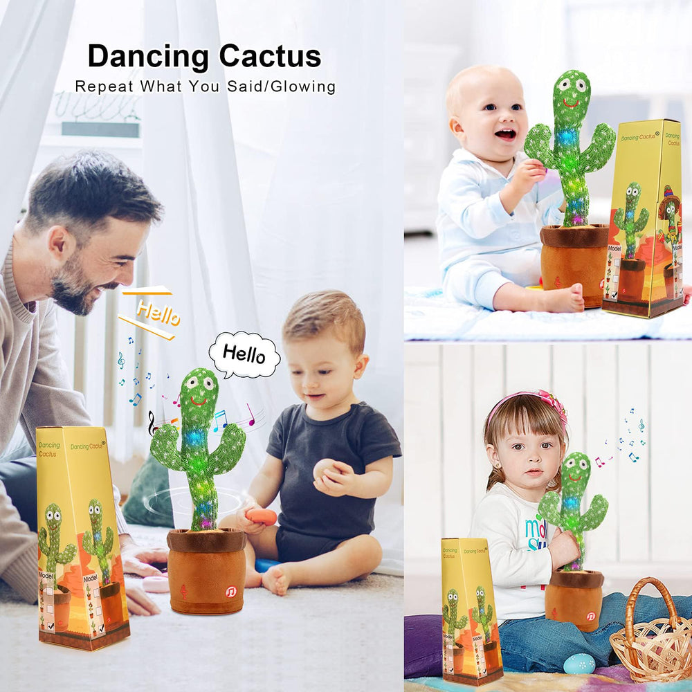 Emoin dancing cactus toy demonstrates dancing motion during play