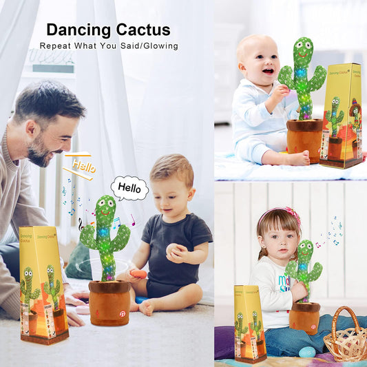 Emoin dancing cactus toy demonstrates dancing motion during play