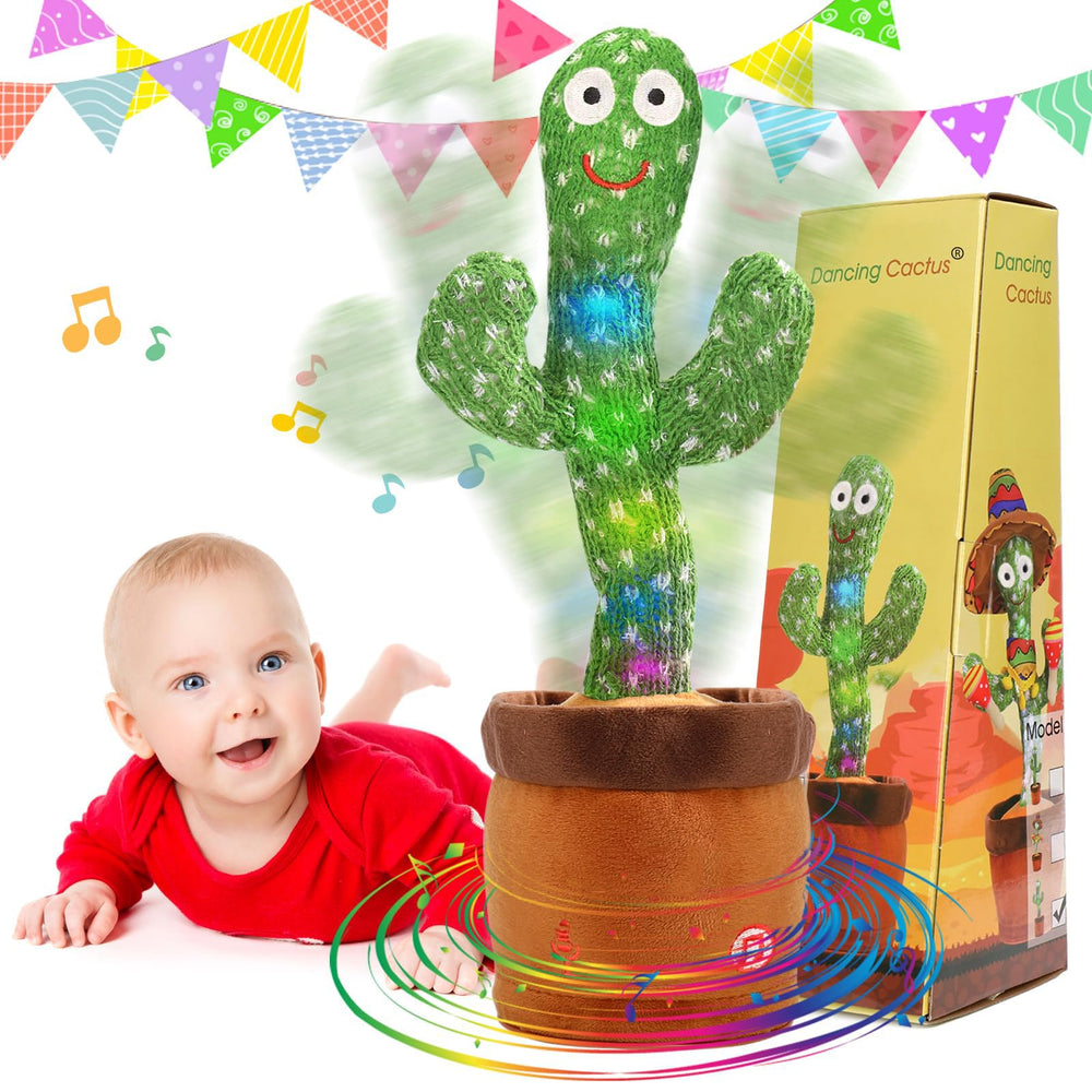 Emoin dancing cactus toy lights up for engaging playtime
