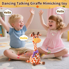 Emoin giraffe toy with adjustable volume helps tailor play or quiet time.