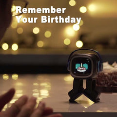 EMOPET AI Desk Robot Companion achievement tracker logging moments with EMO.