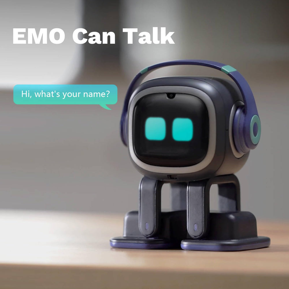 EMOPET AI Desk Robot Companion dancing to music for desk party vibes.
