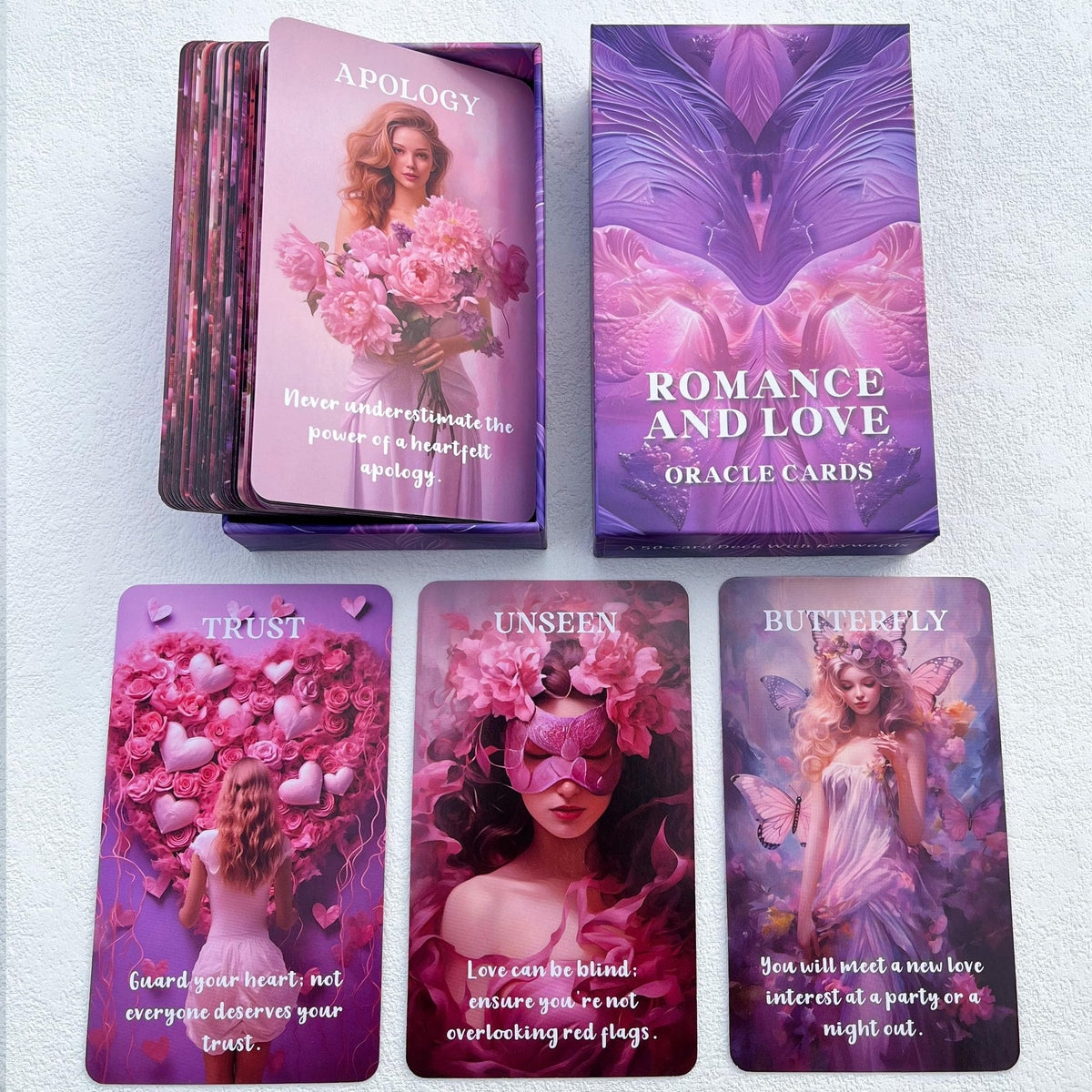 EMPATHSOUL Love Oracle Cards deck offers romance insights and intuitive guidance.