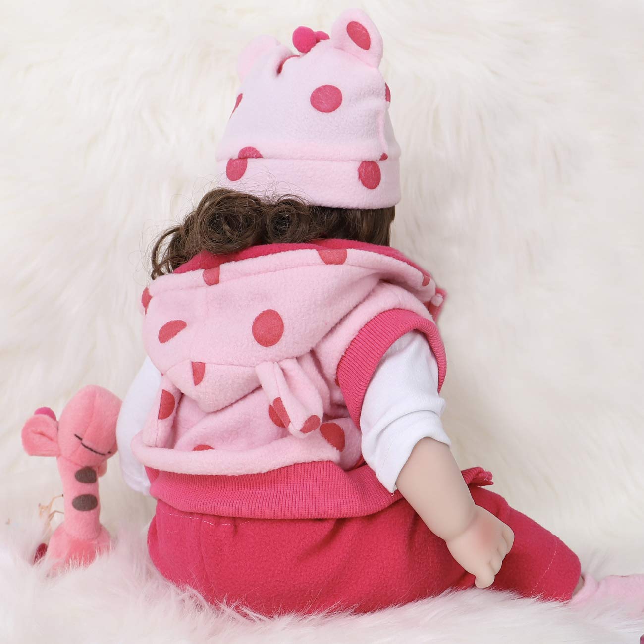 ENADOLL Polka Dot Giraffe doll silicone vinyl limbs for realism
