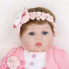 ENADOLL Reborn Baby Doll blue-eyed look enhances realistic role-play experiences