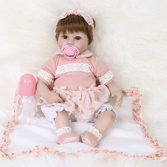 ENADOLL Reborn doll with headband for lifelike, imaginative play and gentle storytelling.