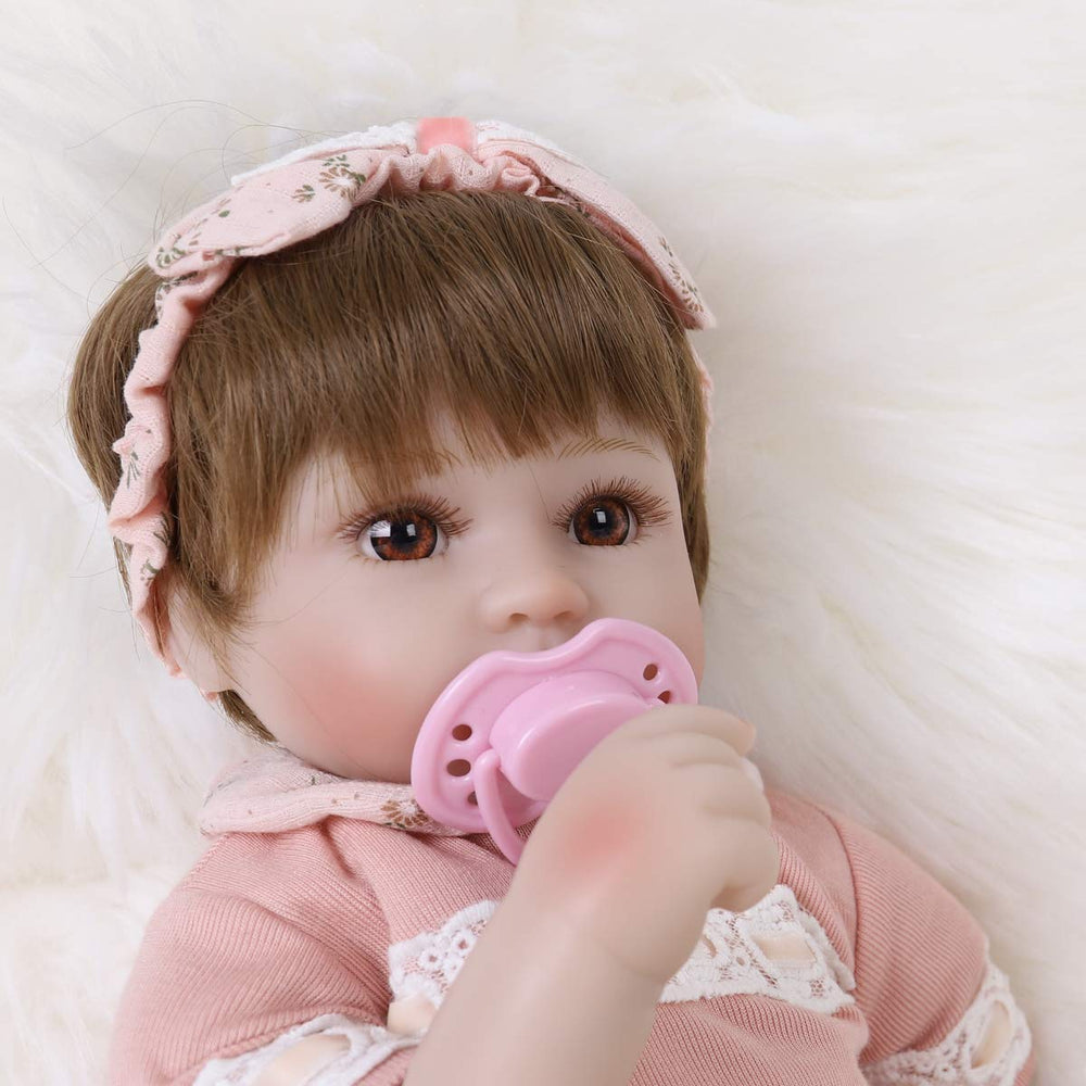 ENADOLL Reborn doll silicone vinyl skin feels soft and durable.