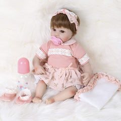 ENADOLL Reborn doll feeding bottle encourages nurturing play scenarios.