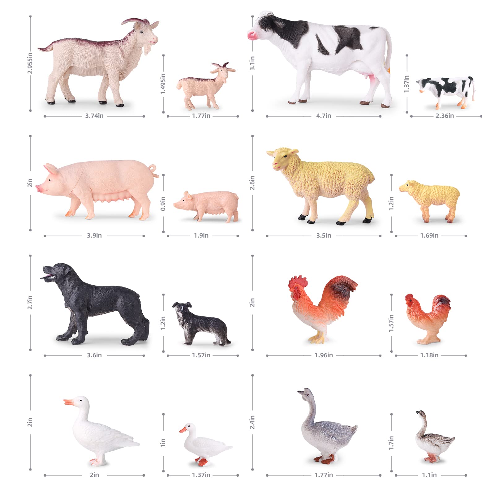 EnAuRoL goat figurine adds lifelike color and interactive farm fun