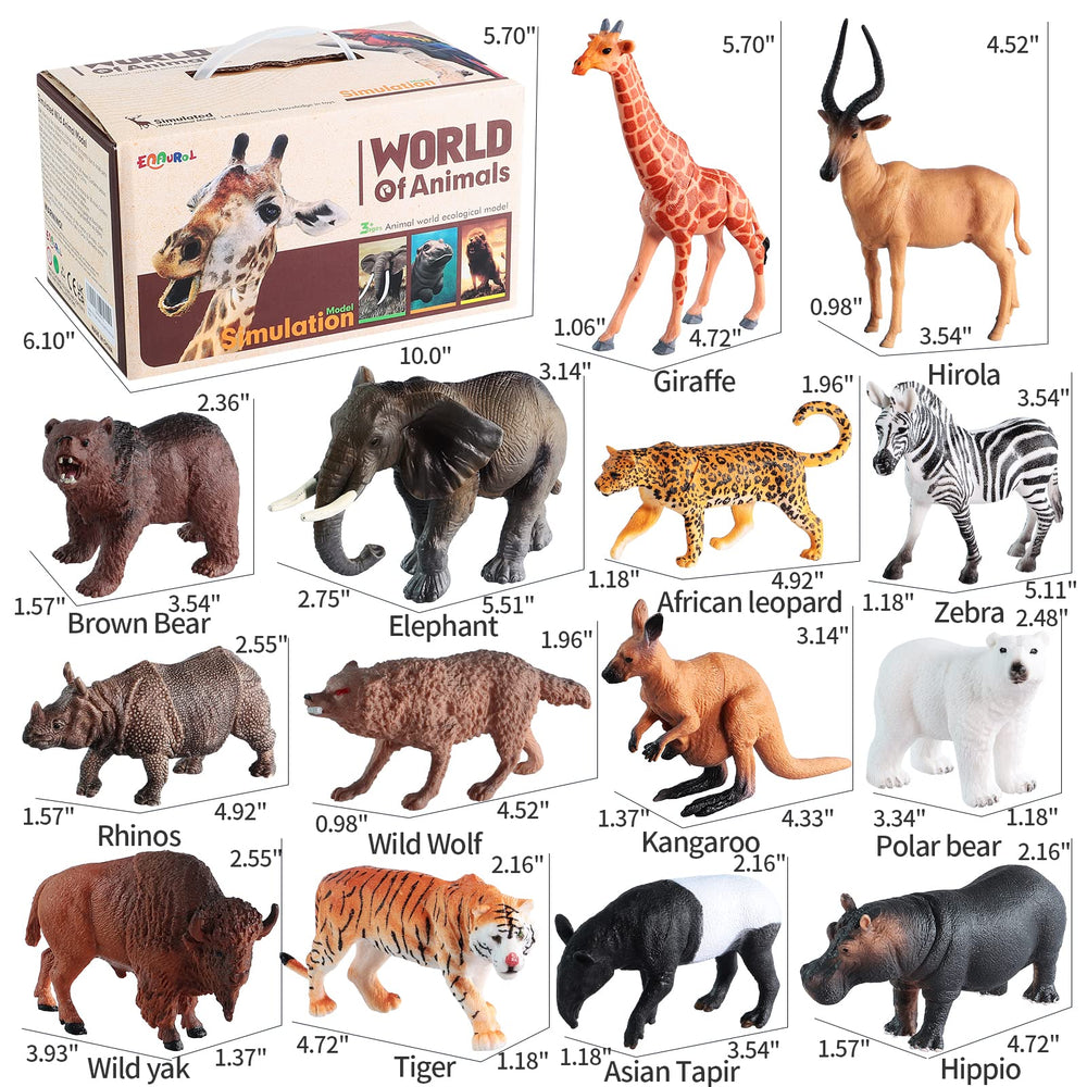EnAuRoL jungle playset trees create realistic habitat scenes for explorative learning.