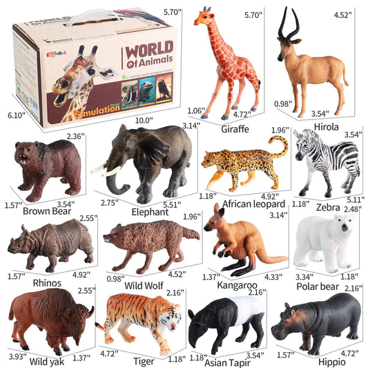 EnAuRoL jungle playset trees create realistic habitat scenes for explorative learning.