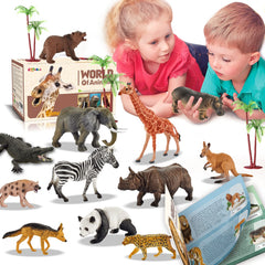 EnAuRoL safari animals figures engage kids in imaginative play and storytelling.