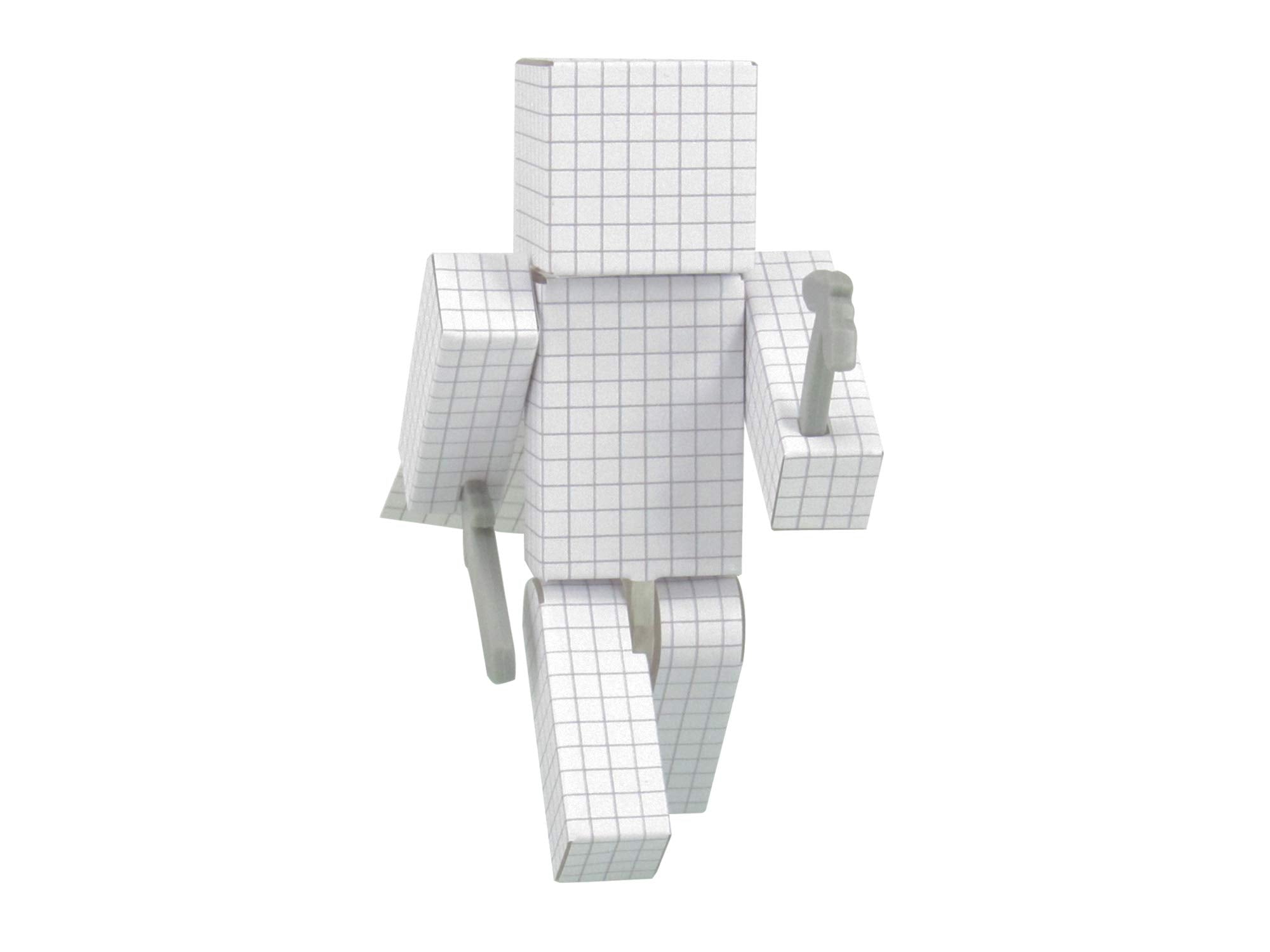 EnderToys Color-in Customizable Action Figure decal detail highlights durable, waterproof finish.