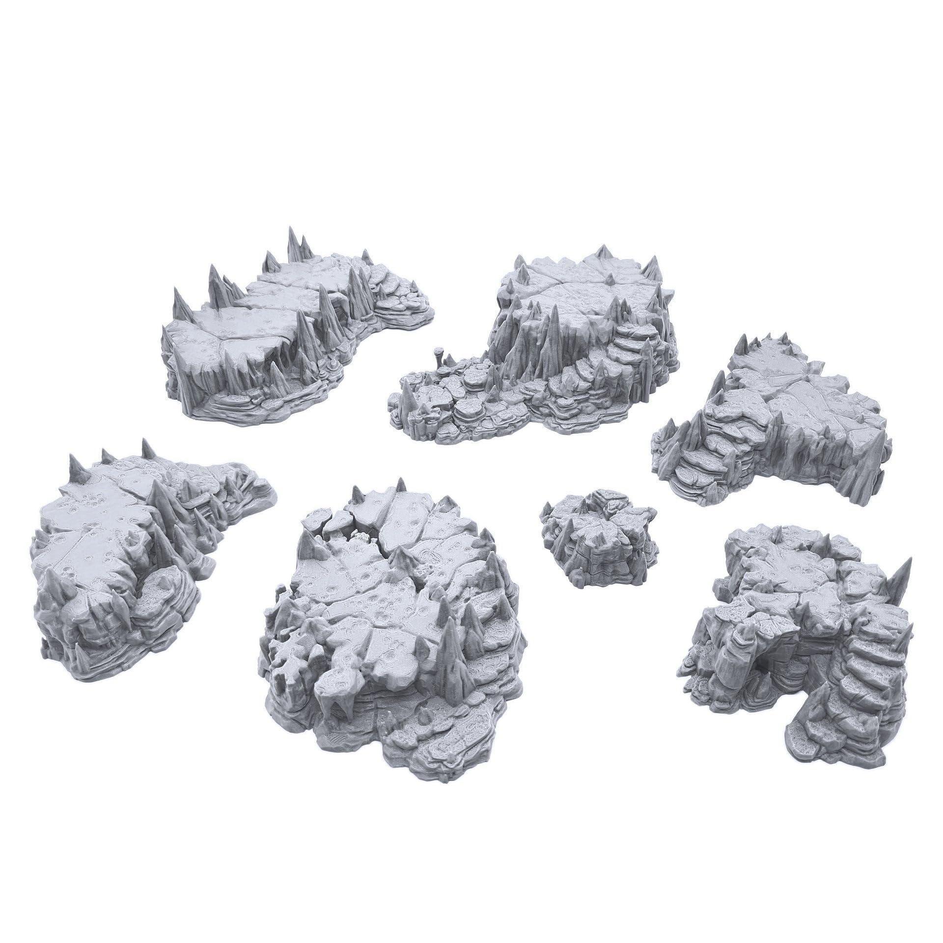 EnderToys Raised Caverns rock-floor-segment-1 detail enhances immersive dungeon battles
